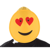 Smiling Hearts Emoji Mask - Kids